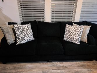 Black Couch 3 Cushion