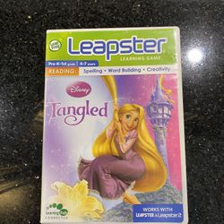 Leapster Leapfrog Disney Tangled Reading Learning Game (Pre-K-1st Ages 4-7)