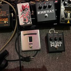 Guitar Pedals Plasma Coil, Fat Rat, You Dirty Rat. More