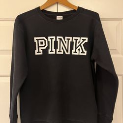 womens sz XS PINK by Victoria's Secret black sweater 