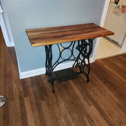 Sewing machine base Table Standard Sewing Co.  with hardwood top