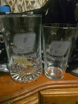 Nascar #9 beer mug and pint glass (like new)