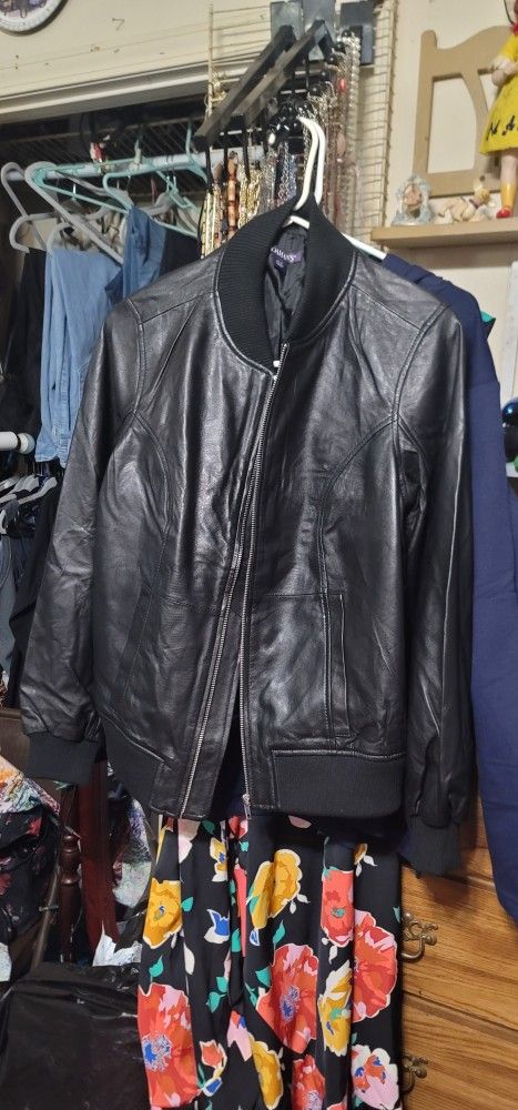 Leather Bomber