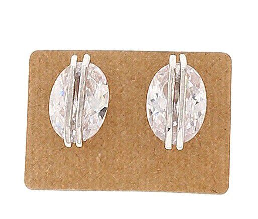 Exquisitely Brilliant 3+ ct prime cz 925 ss earings