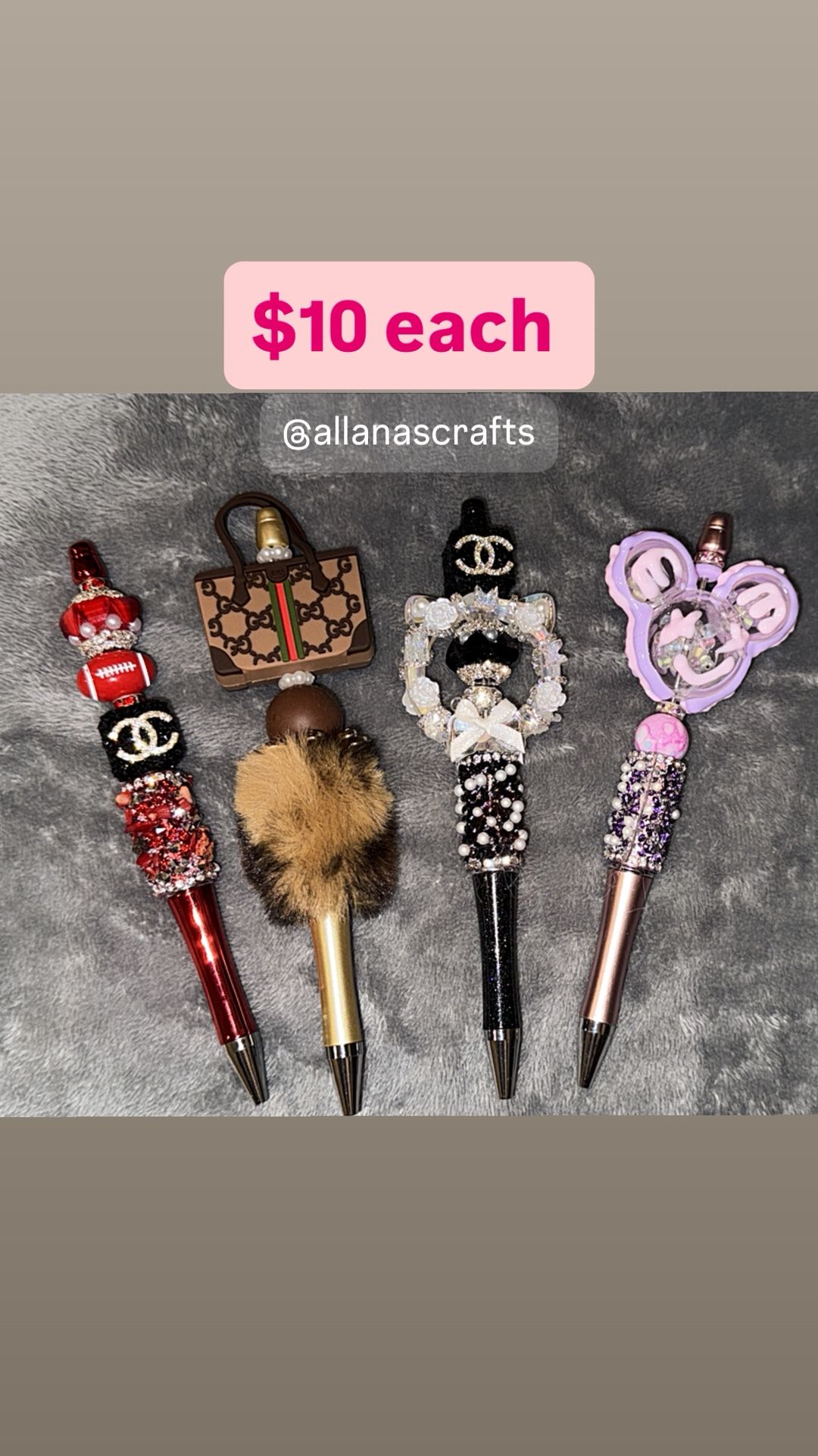 Custom Beaded Pens