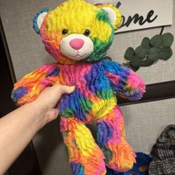 Build-A-Bear Rainbow Colorful Teddy Bear