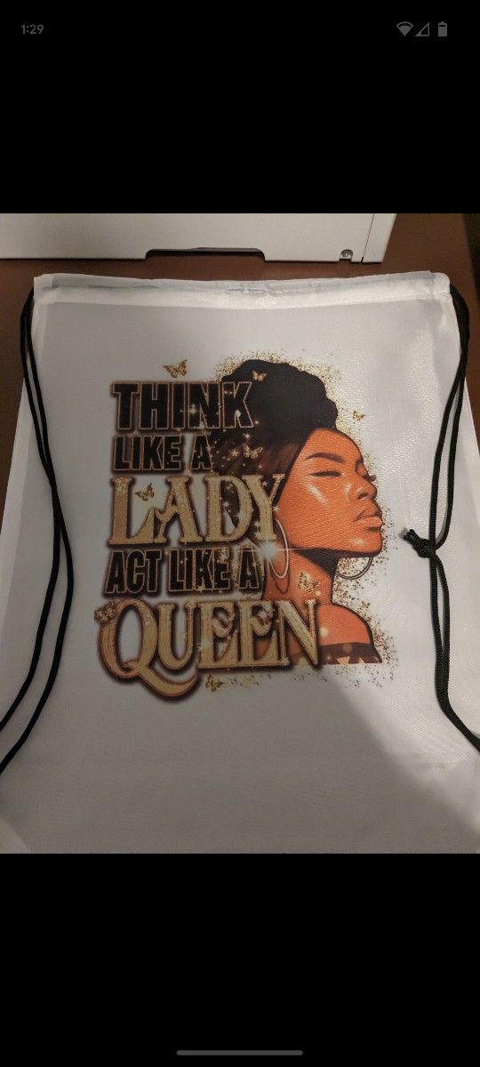 Queen Drawstring Backpack 