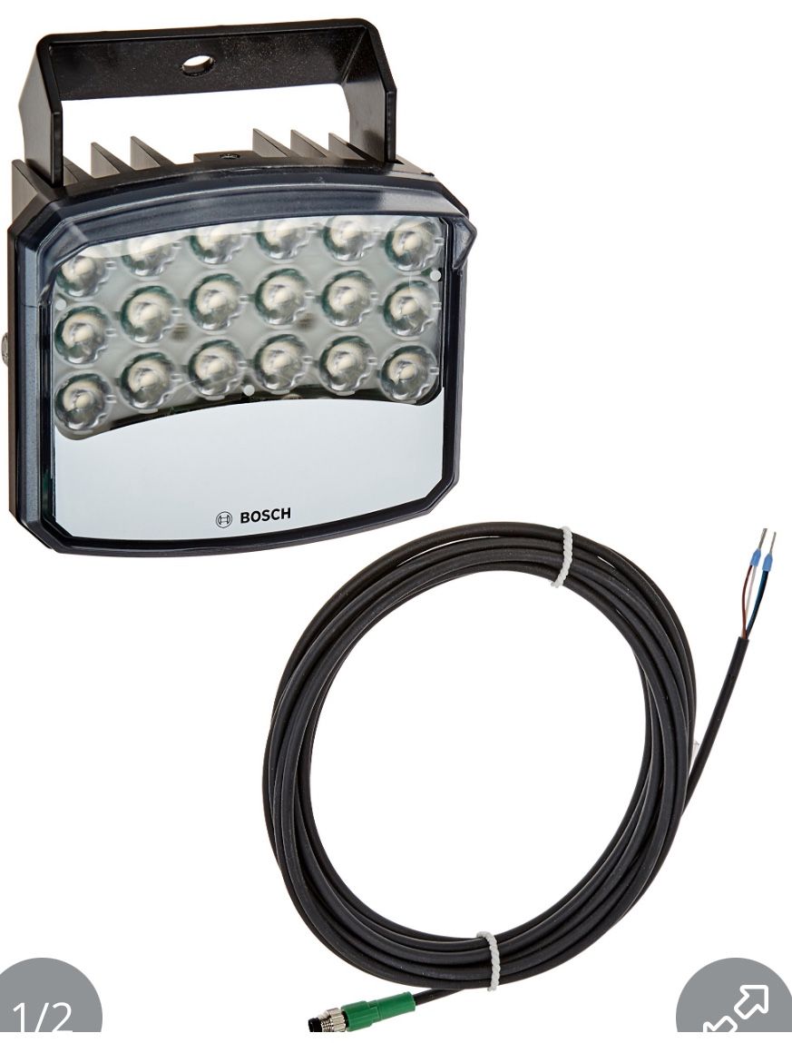 BOSCH SECURITY VIDEO UFLED20-WBD AEGIS UFLED White Light Illuminator (20 Degree) For Surveillance Cameras