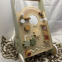 Polar B Wood Walker Baby Walker, Activities 