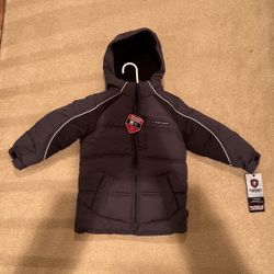 Brand New Boys Hooded Jacket With Fleece Inside 