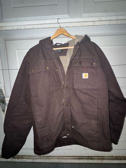 Carhartt Sherpa-Lined Hooded Work Jacket men’s medium