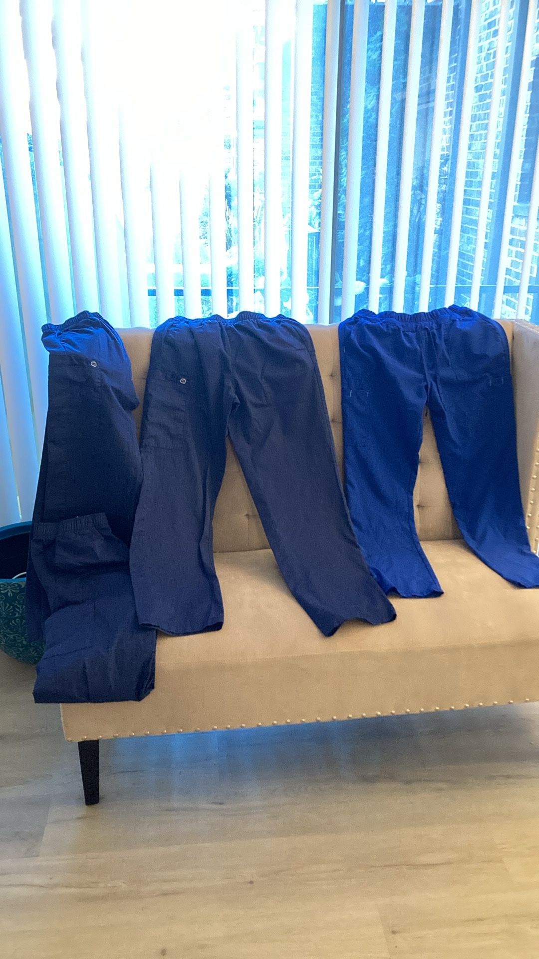 Scrub Pants Navy Blue And Royal.