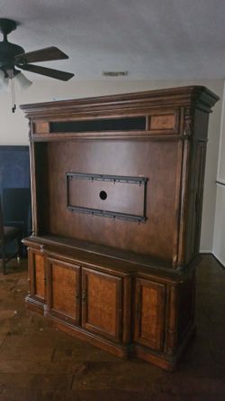 65in plasma Panasonic with entertainment center