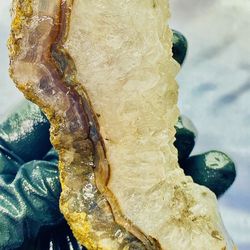 XL Agua Nueva Quartz Banded Agate Rough Nodule Laguna Mexico Rough Raw Crystal
