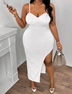Plus Size White Dress
