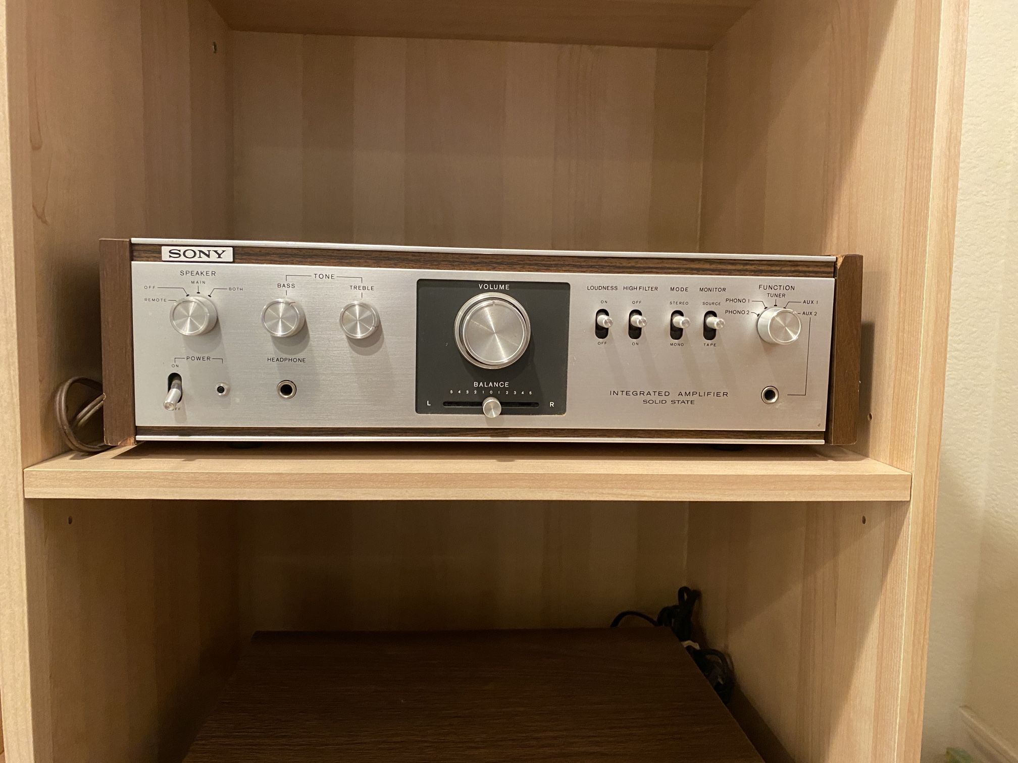 Sony Integrated Amplifier TA 1010 15W/ch Excellent Phono