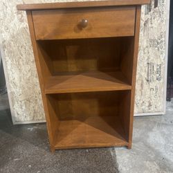 Wood Nightstand 