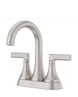 New Pfister Vedra 4" Centerset Bathroom Faucet in Spot Defense Brushed Nickel