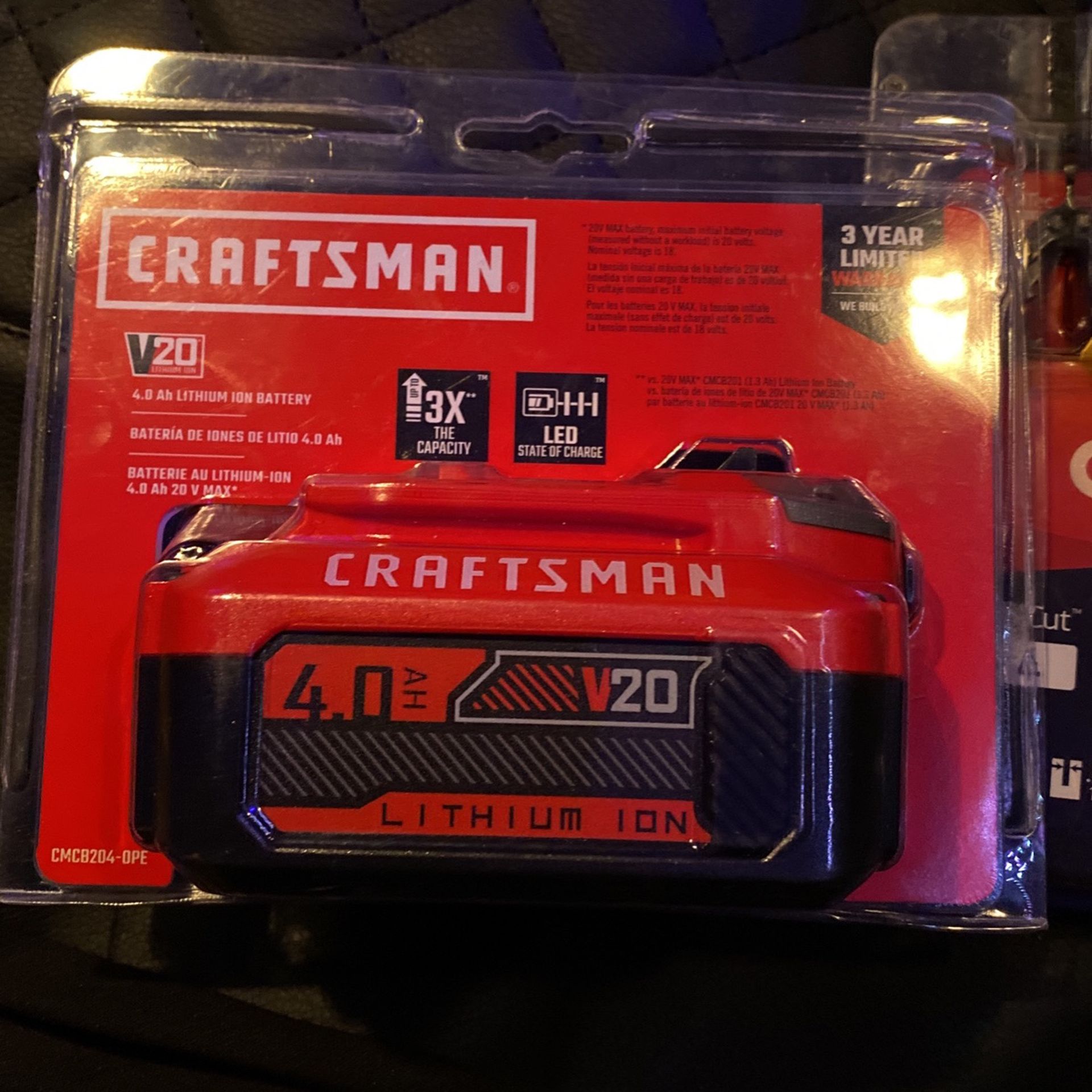 Craftsman 4.0 Lithium Battery