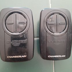 2 Chamberlain Garage Door Opener Clicker 