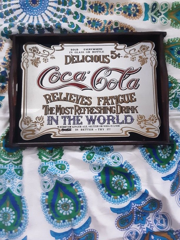Vintage Coca-Cola Tray Mirror