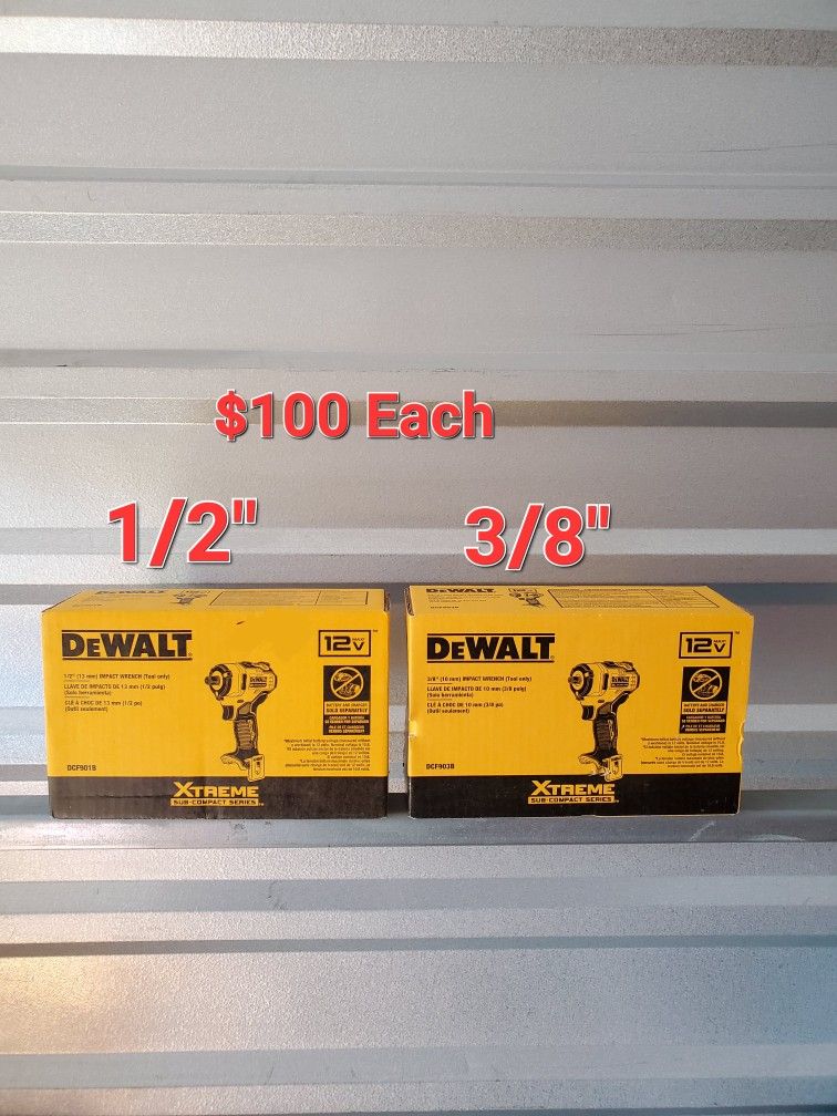 Dewalt 1/2" - 3/8" Impact Wrench Brushless 12v