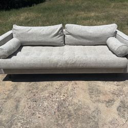 *FREE DELIVERY* Light Gray Article Sven Sofa