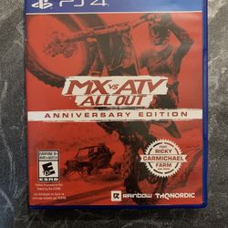 MX vs ATV All Out Anniversary Edition For Playstation 4