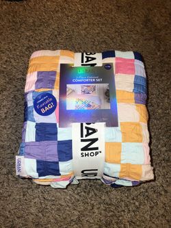 Urban Shop
2 Piece Textured Multi Check Comforter Set, Twin/XL