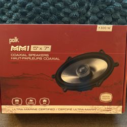 Brand New Polk Audio 5X7-6X8 Inch car audio speakers Marine Rated 