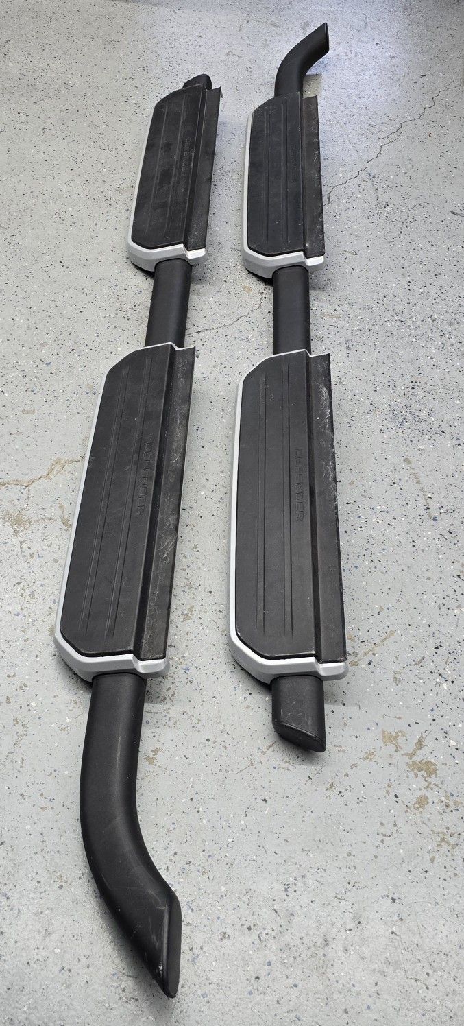 Land Rover Defender Running Nerf Boards Side Steps Oem Left And Right Factory