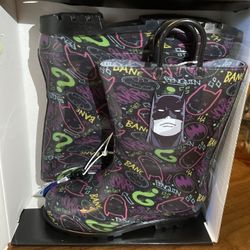 New Batman light up boys rain boots