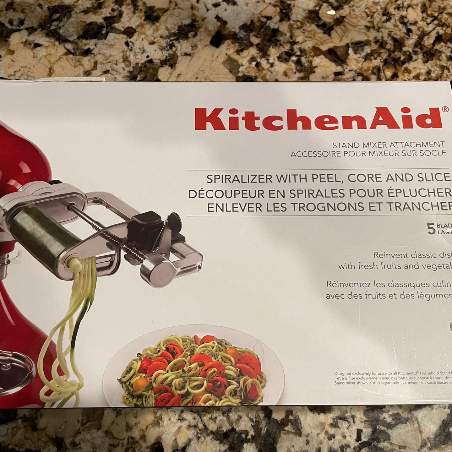 KitchenAid Spiralizer Attachment - Fits All Stand Mixer Models (KSM1APC)