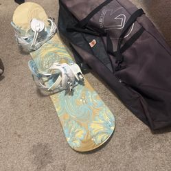 Snowboard With Bag