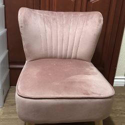 Velour Pink Chair