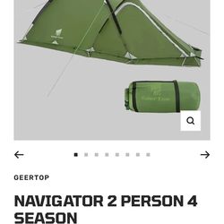 Geertop navigator 2 person 4 season tent new set