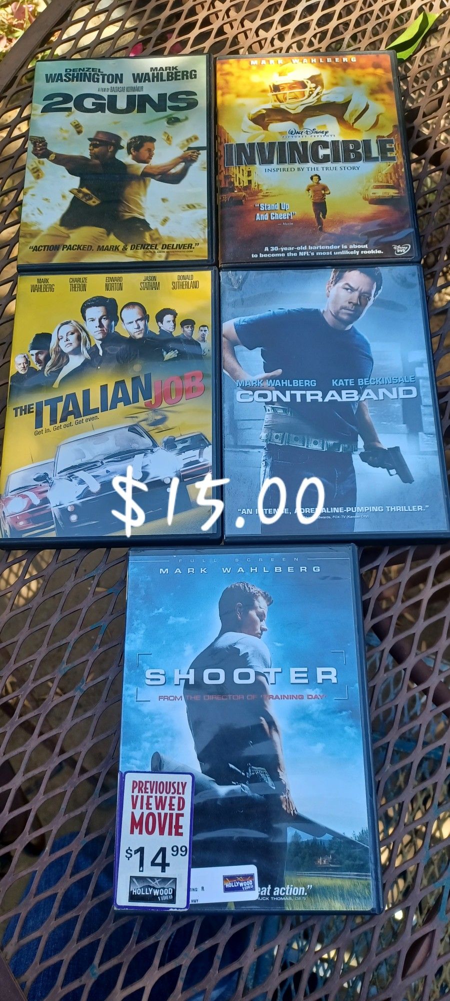5 DVD $15.00  CashOnly Buyer's Pickup 91343