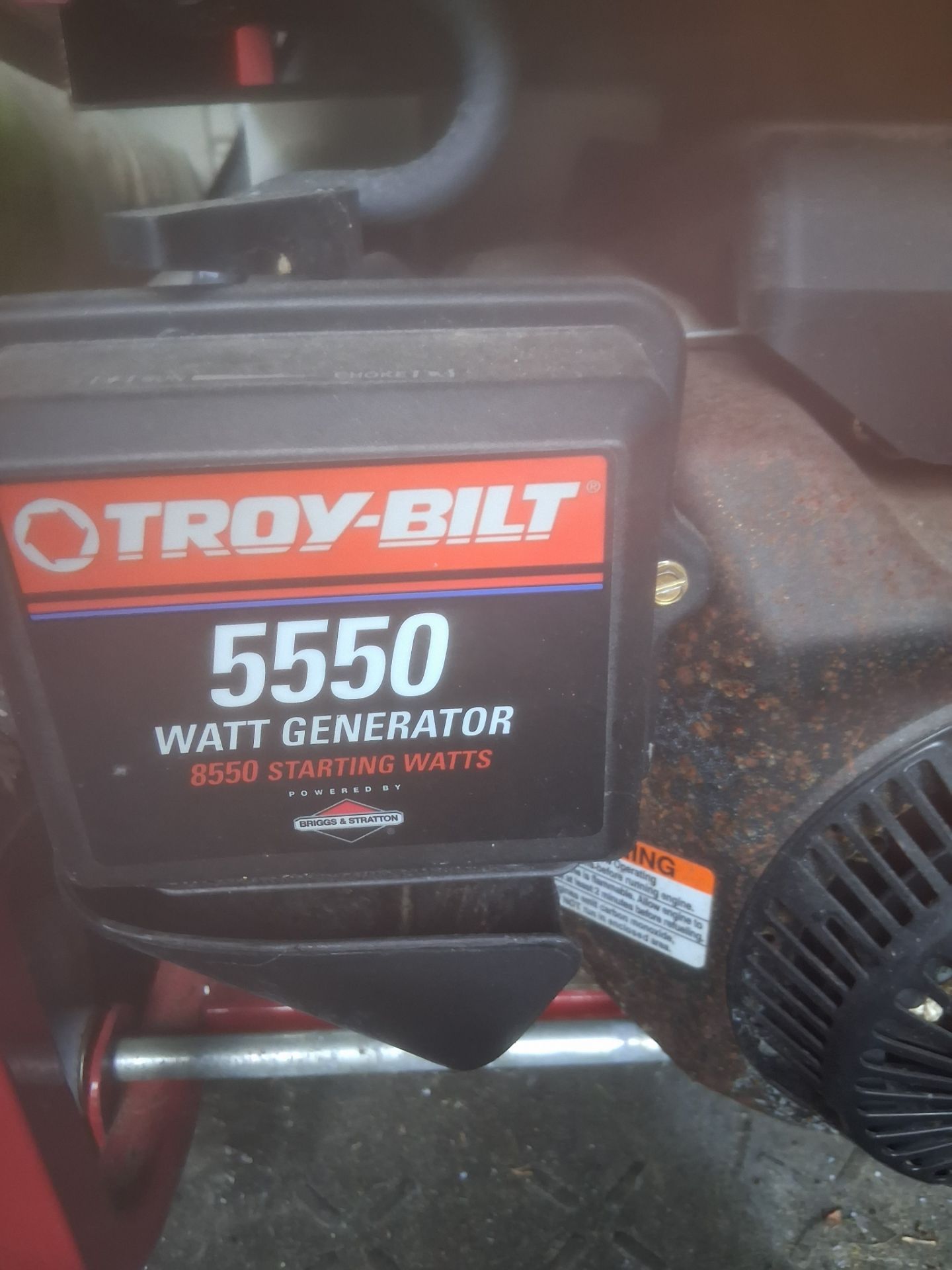 I have a Red 5550 watt TROY BILT Generator with 8550 starring watts and a Chicago Electric Miter Saw for sale.