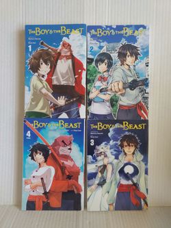The Boy & The Beast Volumes 1-2-3-4 by Mamoru Hosoda - English Manga Books