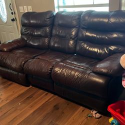 Leather Couch 