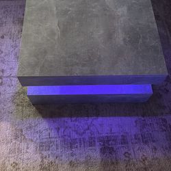 LED Marble Finish Coffee Table