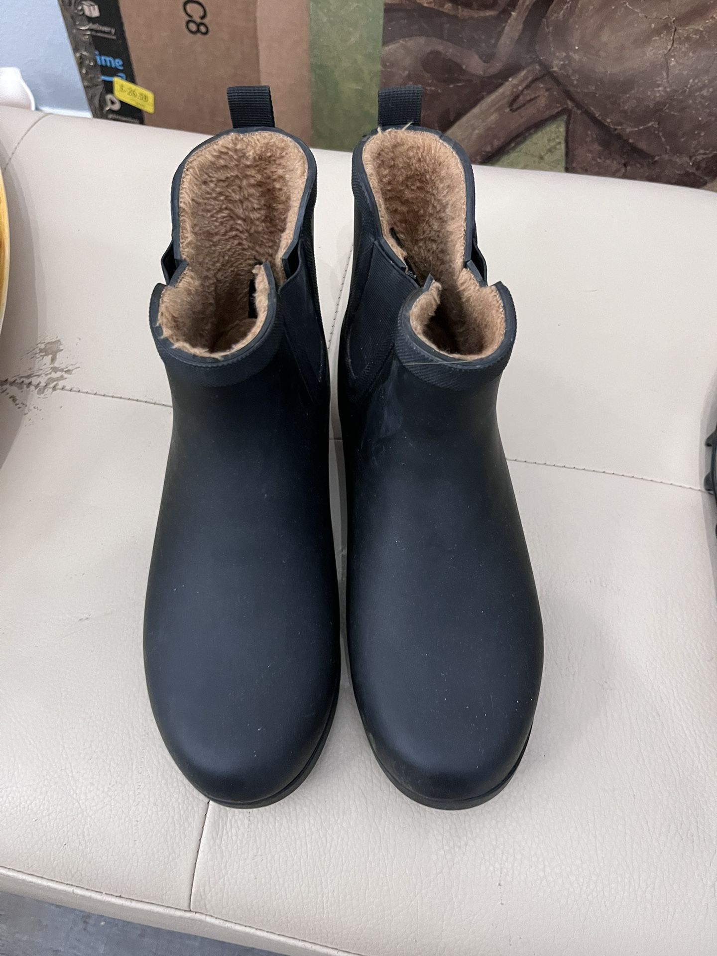 Chooka eastlake chelsea cheap faux fur waterproof boot
