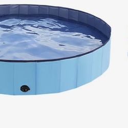 BRAND NEW IN BAG Foldable Swimming Pool 71'' Plastic Kiddie Pool Professional Collapsible Kids Baby and Toddler, 71 x 12 Inches Blue  