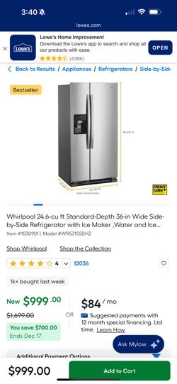 Whirlpool Refrigerator