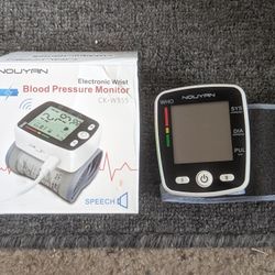 Wrist Blood Pressure Monitor With Speech