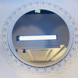 Beautiful Clear Crystal Heart Edged Large Mirror