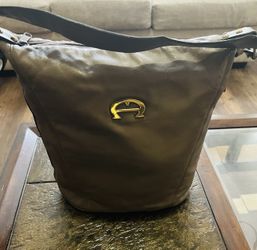 Etienne Aigner Leather Shoulder Bag Vintage Tuscan Tan Color