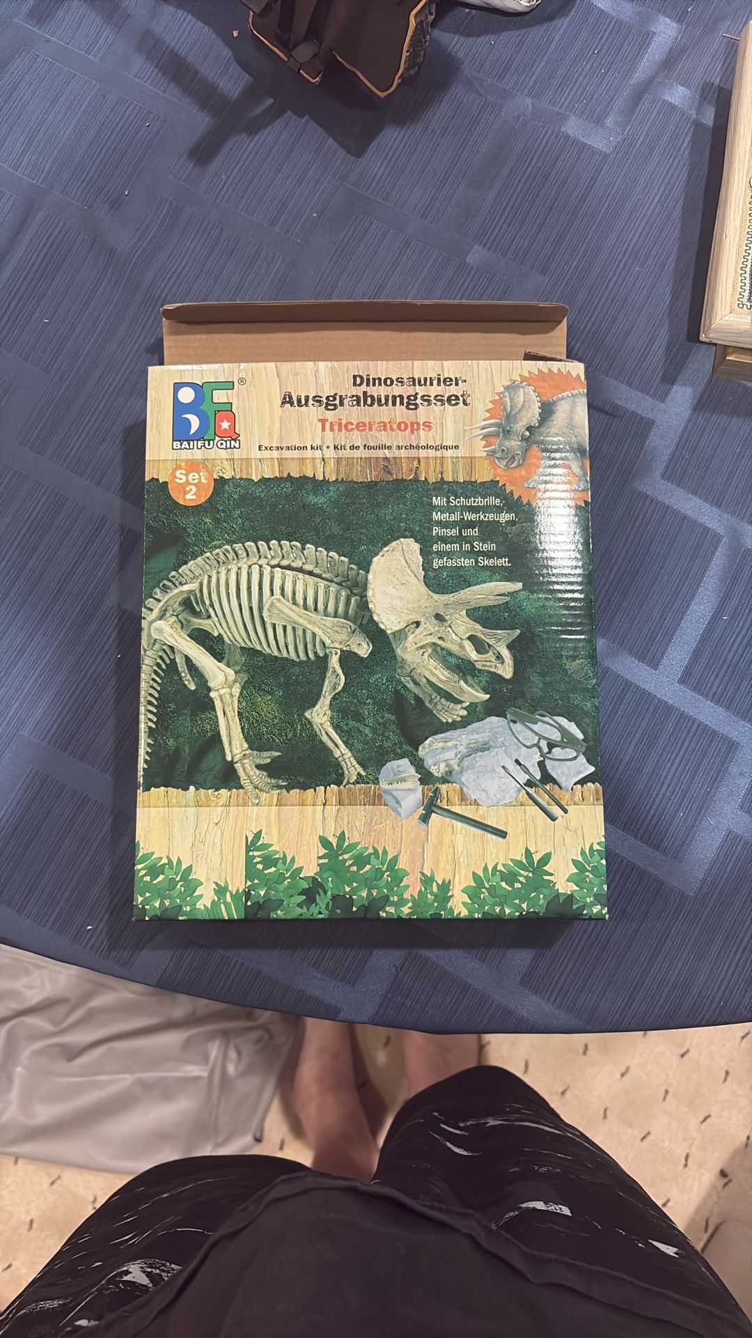 Unopened dinosaur dig and build kit for kids