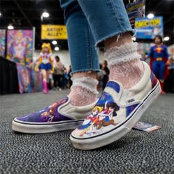 Vans x Sailor Moon ComfyCush Slip On Shoes, Womens 8 Mens 6.5, Pretty Guardian