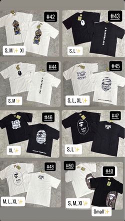 Bape t-shirts